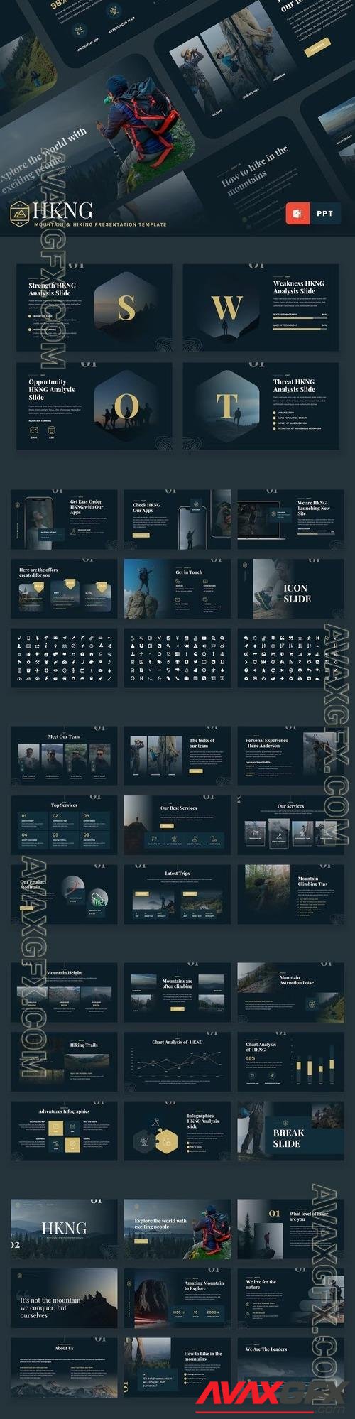 HKNG - Mountain & Hiking Powerpoint Template