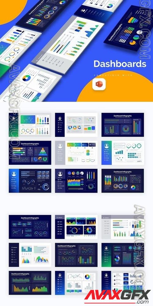 Business Dashboard PowerPoint Infographics