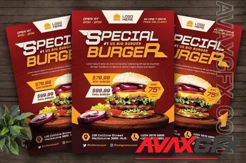 Burger Flyer Template H8YK7DD