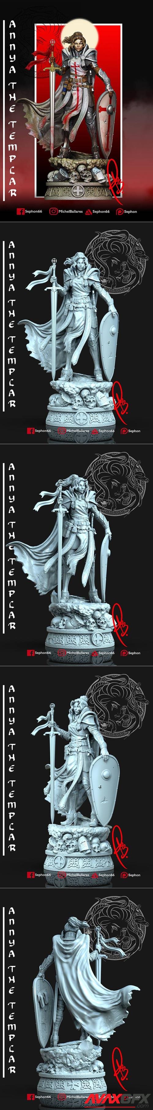 Annya the Templar Girl – 3D Print