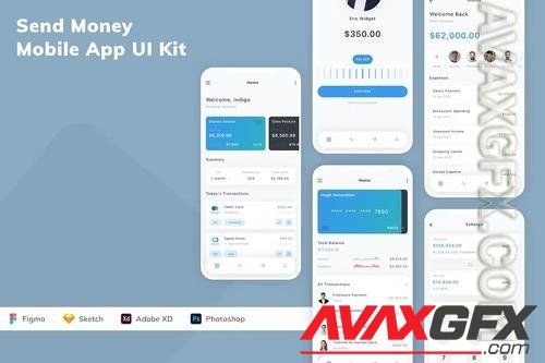 Send Money Mobile App UI Kit WVARXBM