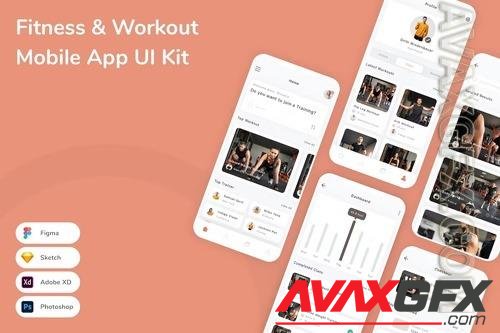 Fitness & Workout Mobile App UI Kit LSNPXL9