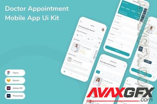 Doctor Appointment Mobile App Ui Kit FQHXW97