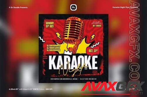 Karaoke Night Flyer VB83F2Z