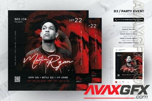 Dj Event Flyer Template XCB9NKK