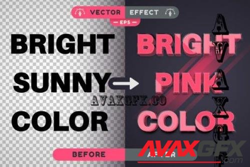 Pink Love - Editable Text Effect, Font Style - 7806079