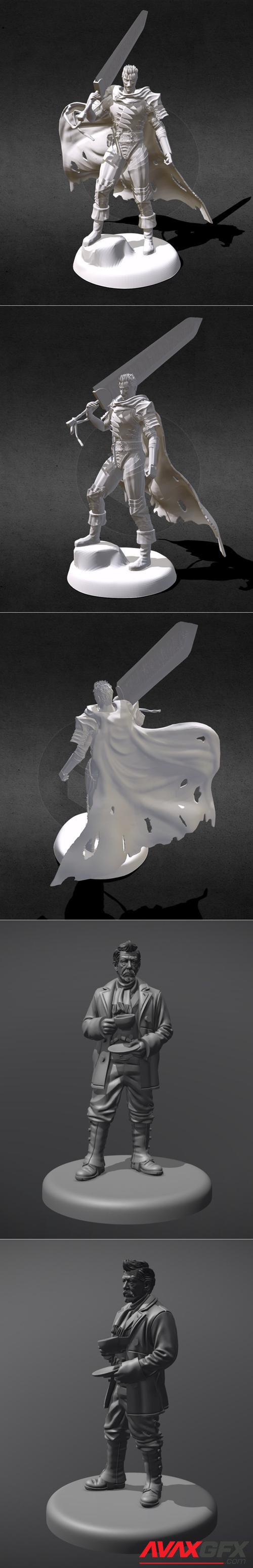 Guts Berserk and The War Doctor – 3D Print