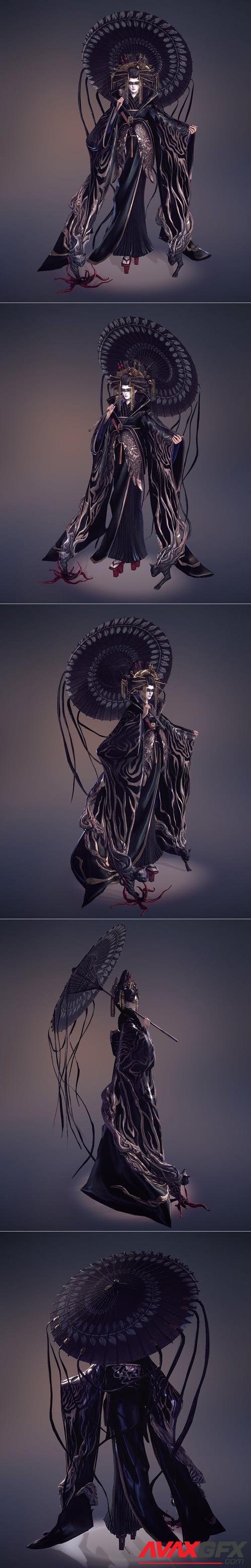 Feudal Japan Oiran – 3D Print