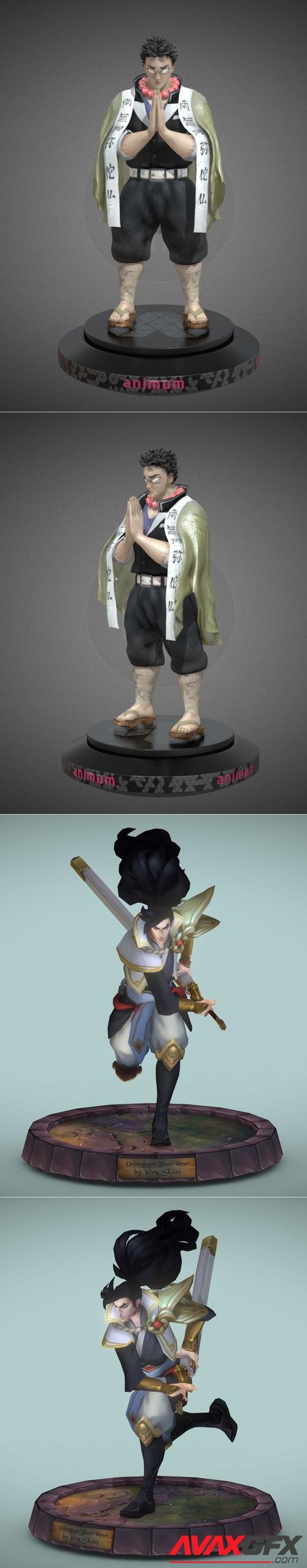 Videogame Character Proyect for Animum and Unforgiven Blade Yasuo – 3D Print