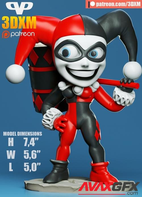 3DXM - Harley Quinn Chibi – 3D Print