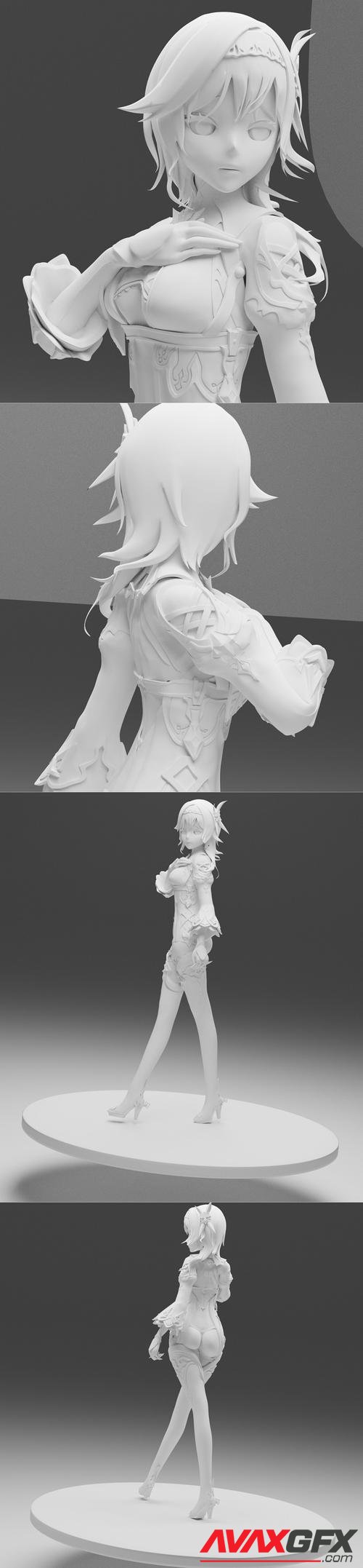 Genshin Impact - Eula Bishoujo Statue – 3D Print