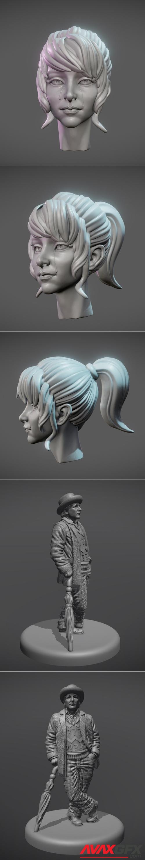 Sad Girl and Doctor McCoy – 3D Print