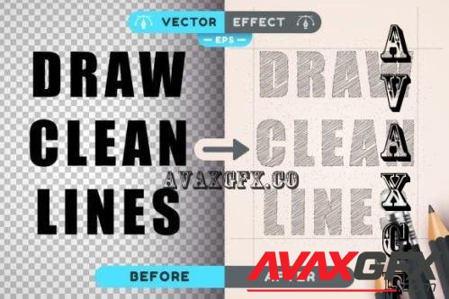 Pencil Draw - Editable Text Effect - 7814381