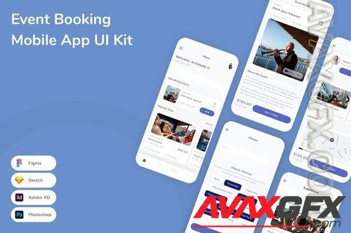 Event Booking Mobile App UI Kit EW9CAF4