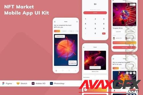 NFT Market Mobile App UI Kit QMFLBGW