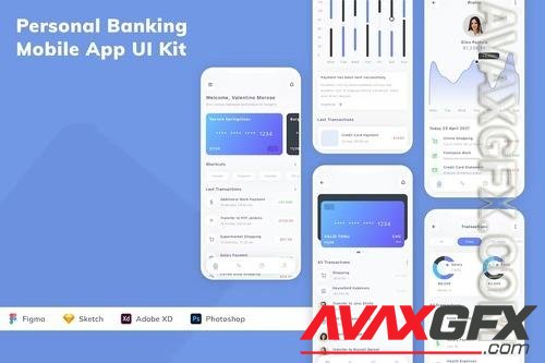 Personal Banking Mobile App UI Kit JMESUNP