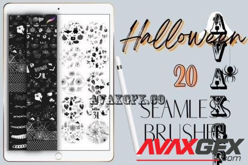 Procreate Halloween Seamless Pattern