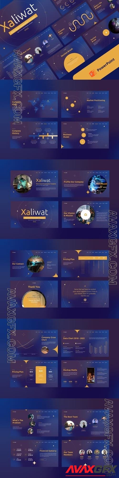 Xaliwat Powerpoint Pitch Deck Presentation