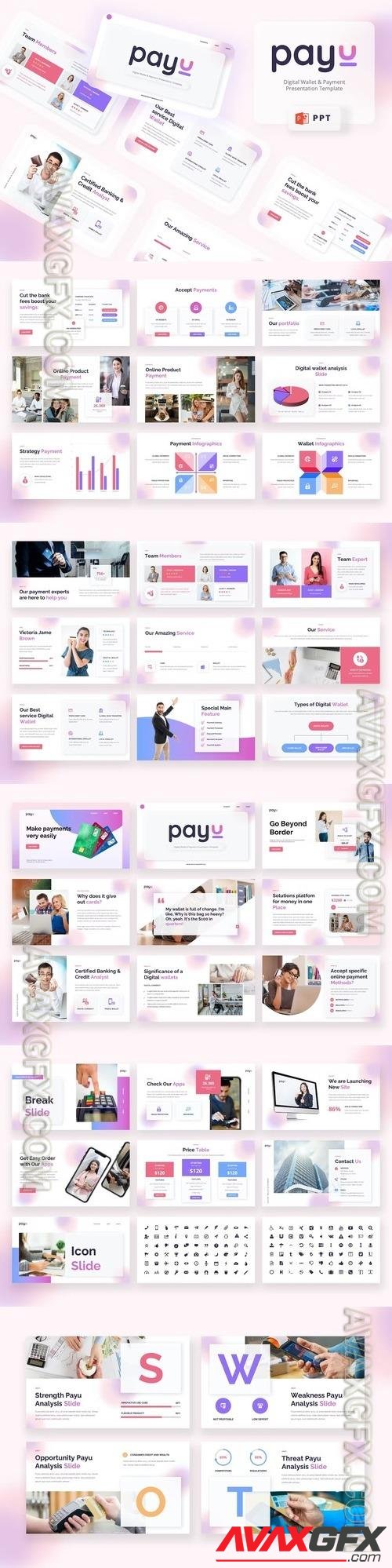 PAYU - Digital Wallet Powerpoint Template