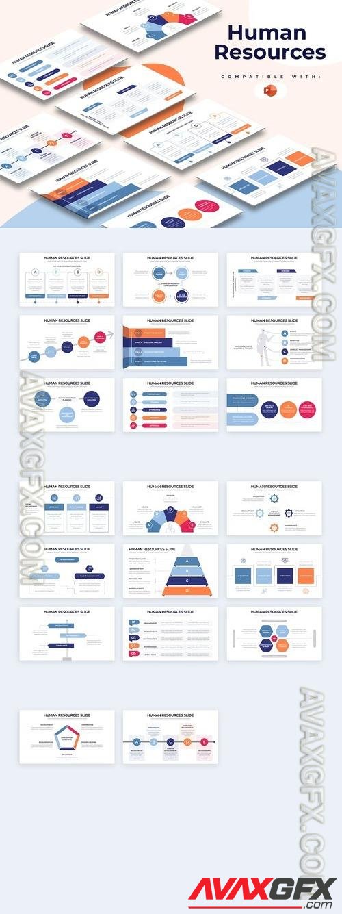 Business Human Resources PowerPoint Infographics