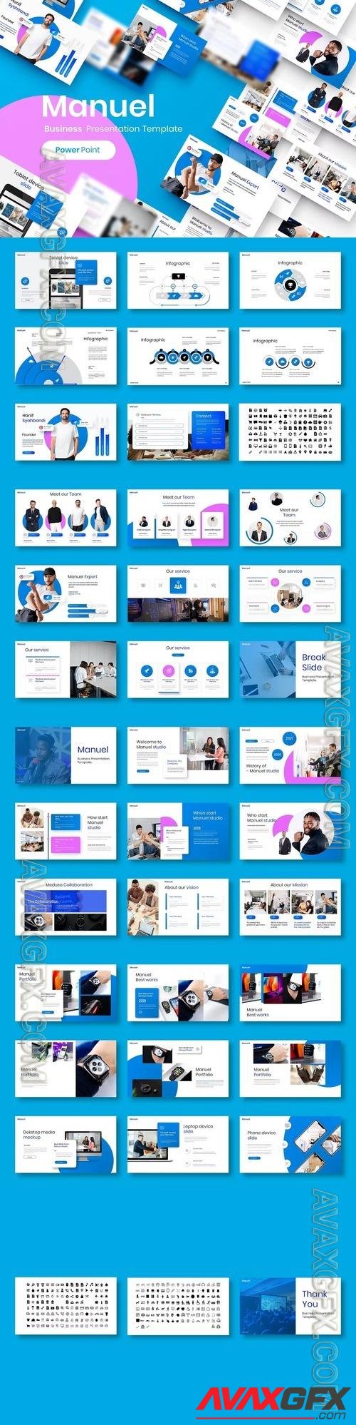 Manuel - Business Powerpoint, Keynote and Google Slides Template 