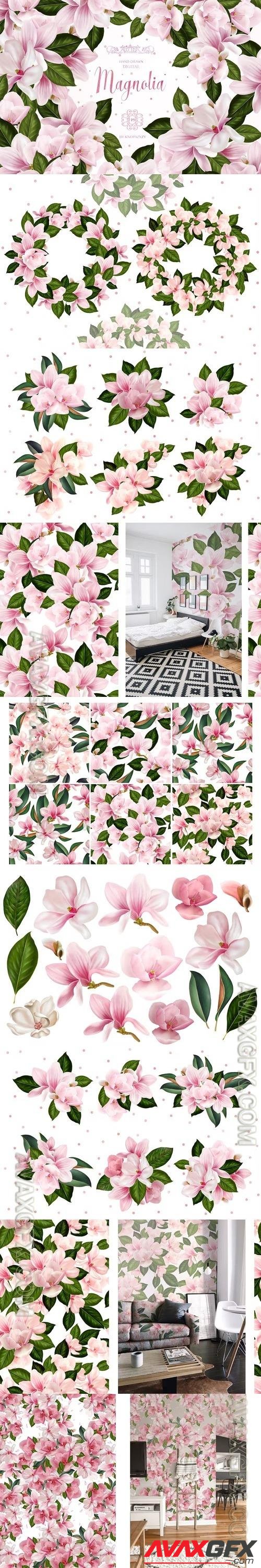 Magnolia Digital Flowers 9QGZ58F