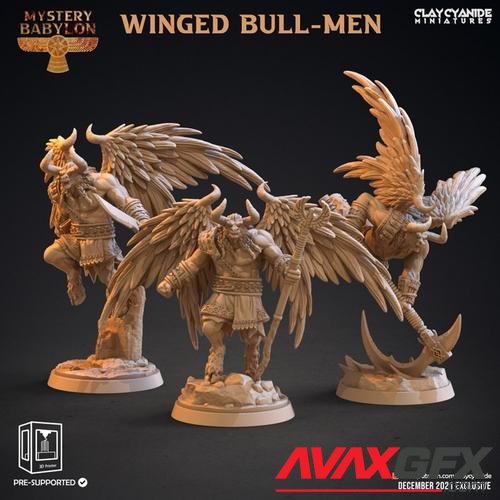 Winged Bull-Men – 3D Print