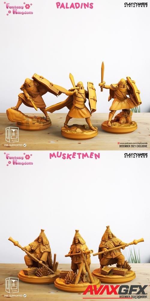 Clay Cyanide Miniatures - Paladins, Musketmen – 3D Print