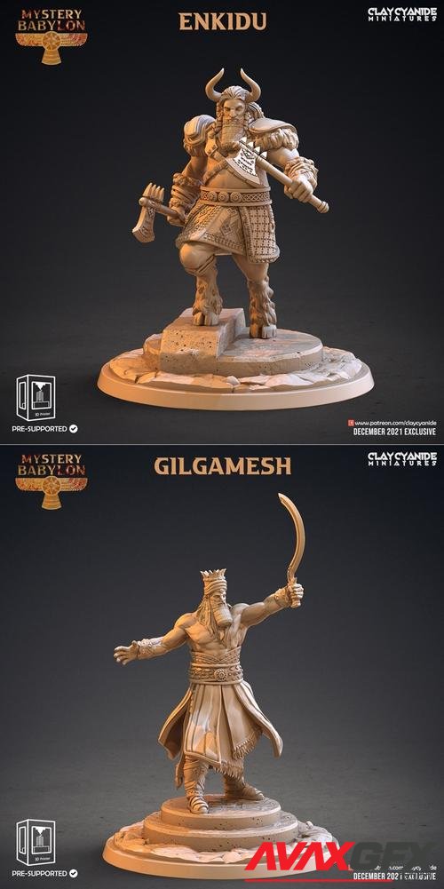 Clay Cyanide Miniatures - Enkidu, Gilgamesh – 3D Print