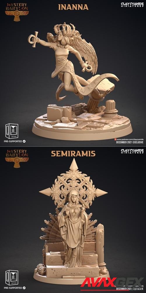 Clay Cyanide Miniatures - Inanna, Semiramis – 3D Print