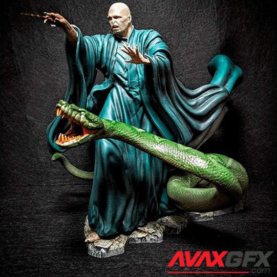 Lord Voldemort and Nagini 3D Print