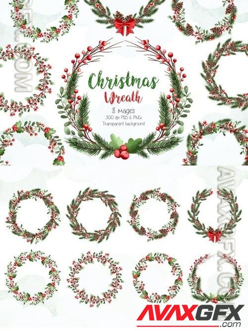 Christmas Wreath Clipart LR6GF3X