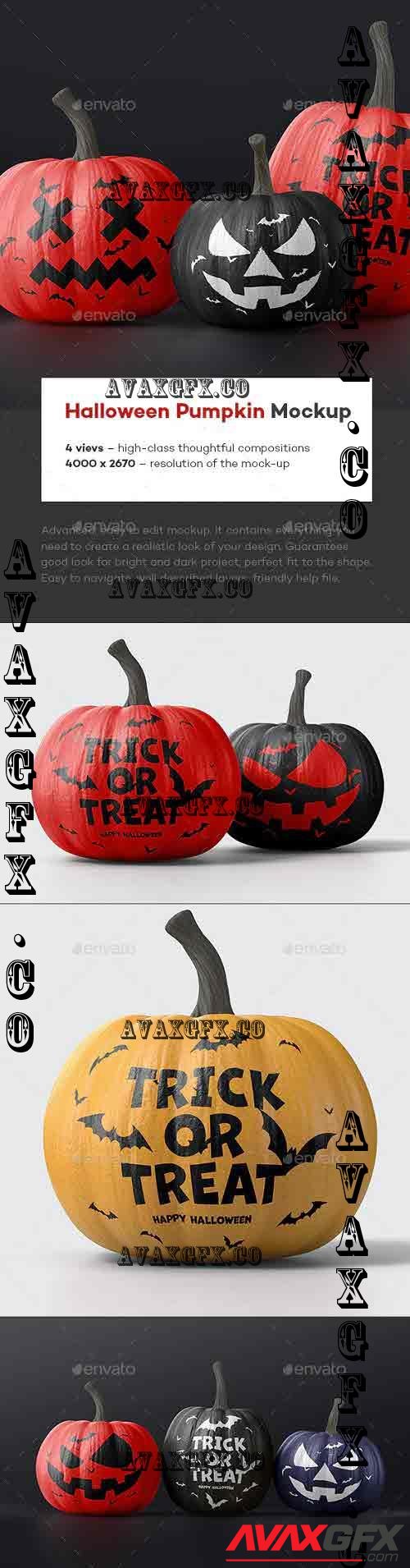 Halloween Pumpkin Mock-up - 39517429