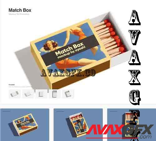 Match Box Mockup - PRWDUMB