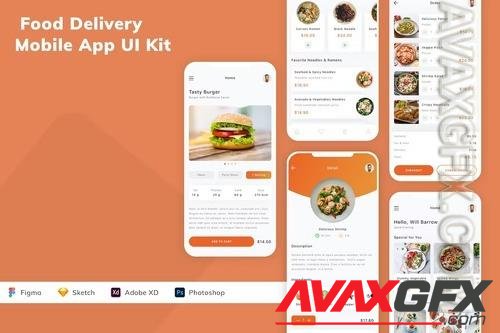 Food Delivery Mobile App UI Kit Q9C855F