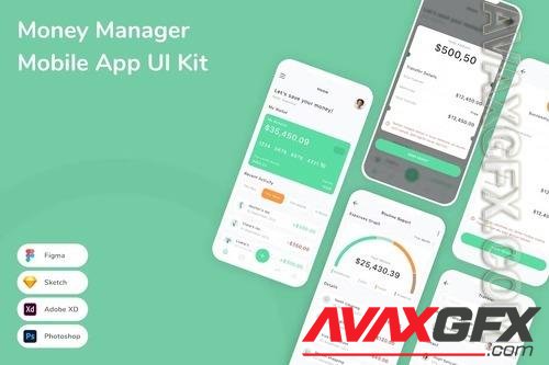 Money Manager Mobile App UI Kit DU8VQF6