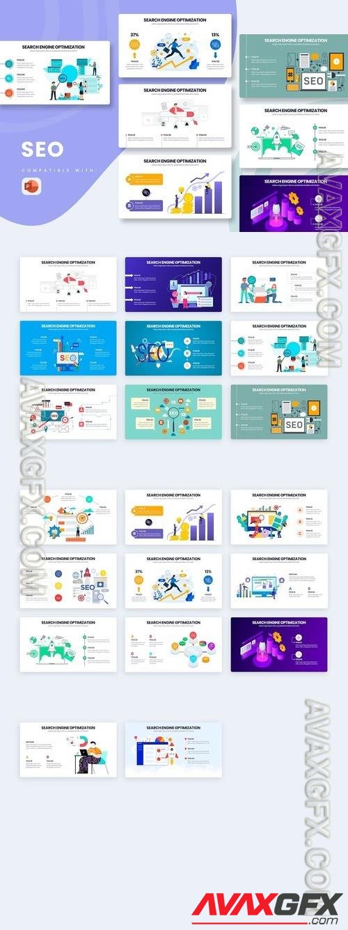 Marketing SEO PowerPoint Infographics