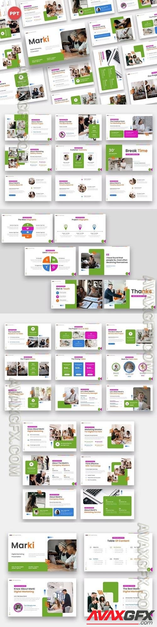 Marki - Digital Marketing Powerpoint