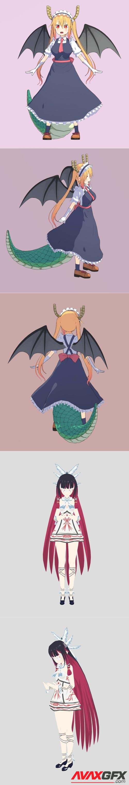 Maidragon - Tohru and Columbina Genshin Impact – 3D Print