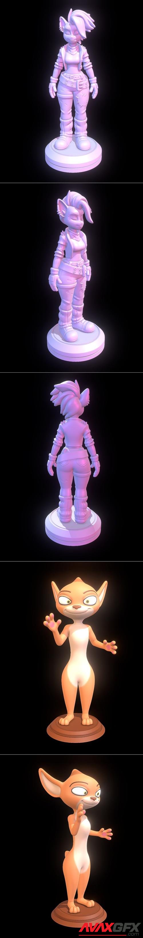 Tawna Bandicoot - Crash Bandicoot 4 and Sorrel - Dragon Rider – 3D Print