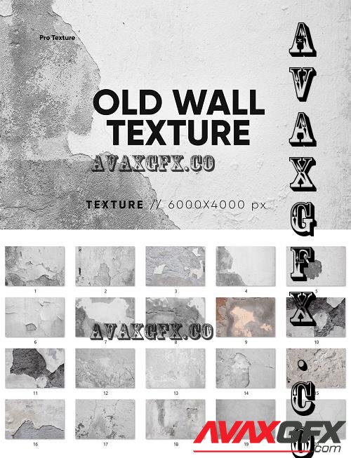 20 Old Wall Textures HQ - 7822302