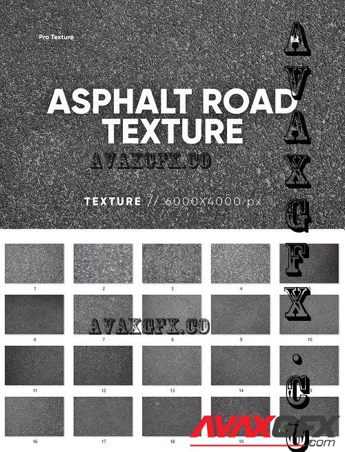 20 Asphalt Road Texture - 7824594