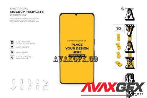 Smartphone Mockup Template Bundle - 2147497