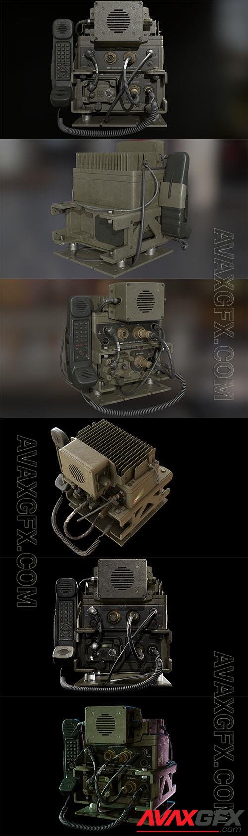 PRC-2082 Radiostation 3D Model