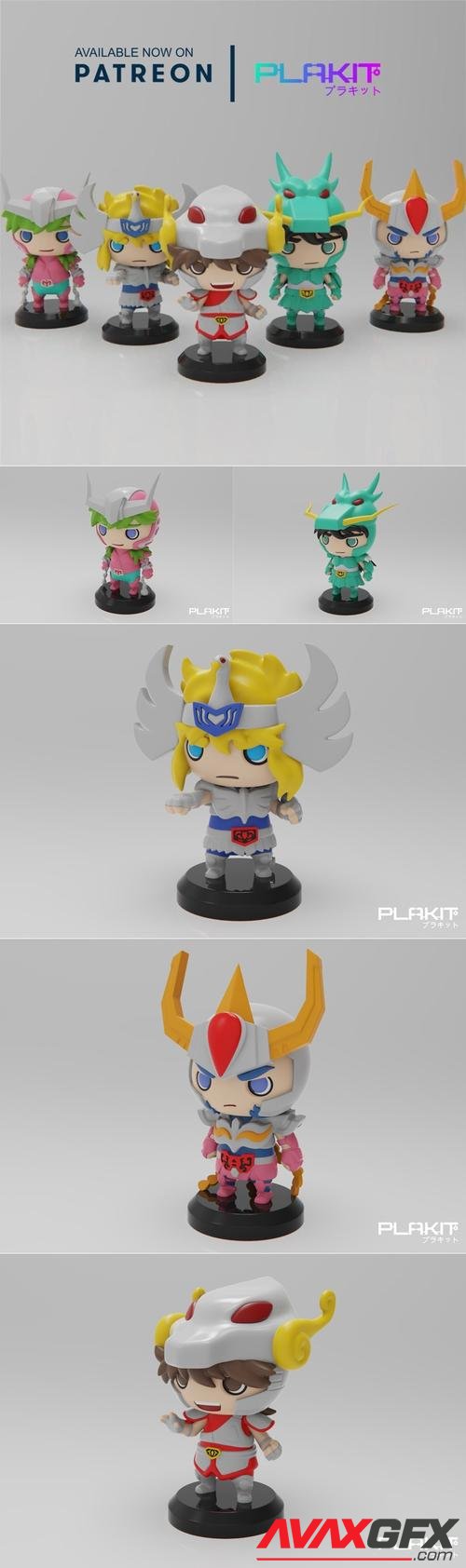 Plakit - Cavaleiros do Zodíaco – 3D Print