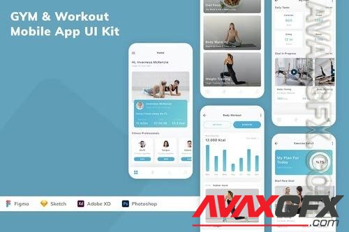 GYM & Workout Mobile App UI Kit