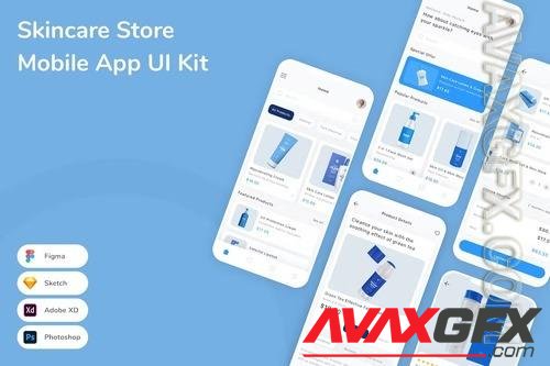 Skincare Store Mobile App UI Kit