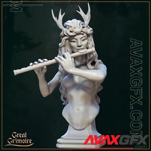 Orelaia The Сentaur Bard – Bust 3D Print