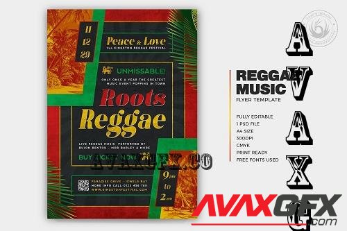 Reggae Music Flyer Template V6 - 7380358