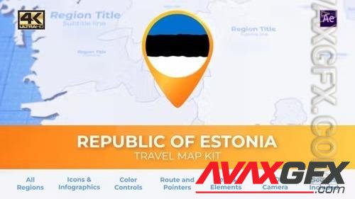 Estonia Map - Republic of Estonia Travel Map 39338336